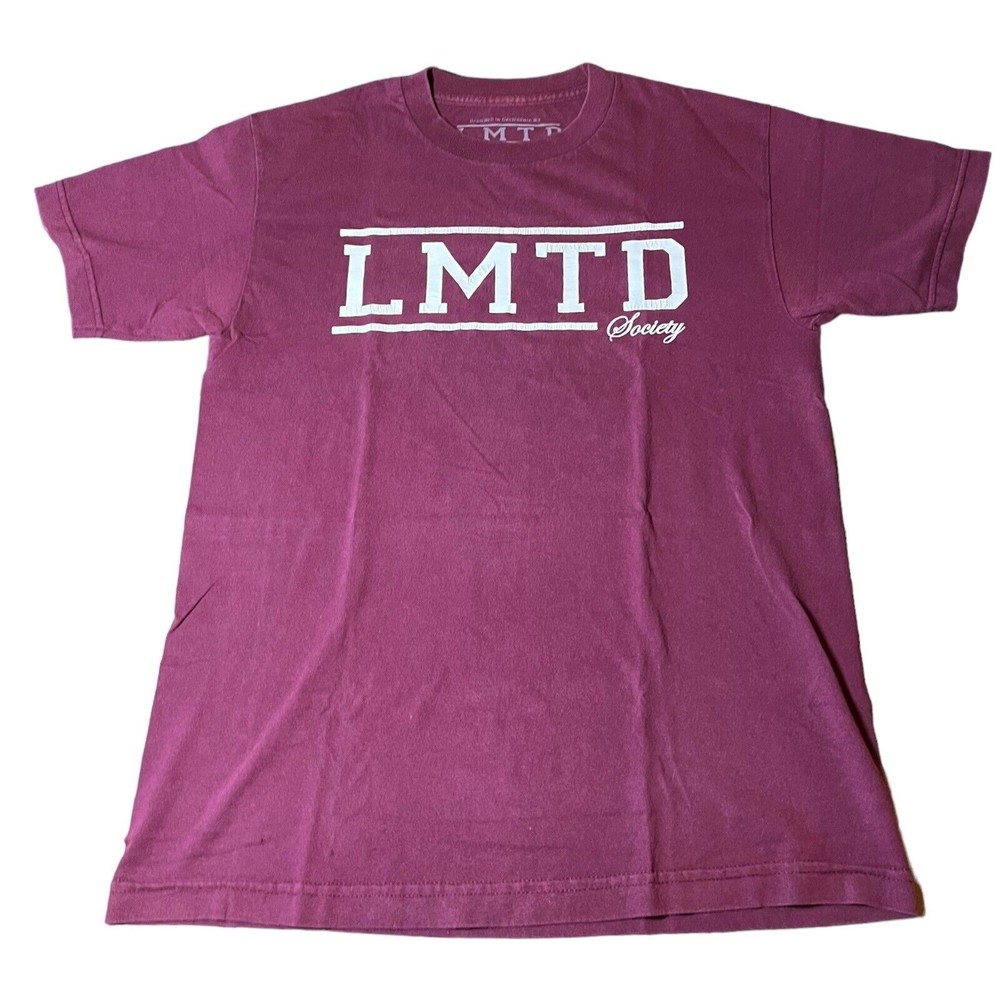 LMTD Designed In California USA Graphic Print Logo Red T-shirt Men’s Size Medium